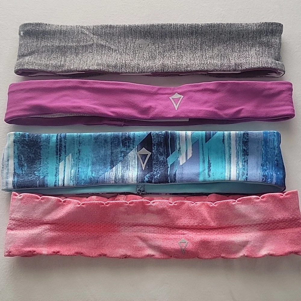 Ivivva Kids Colorful Headband Set - Purple, Pink, Gray, Blue